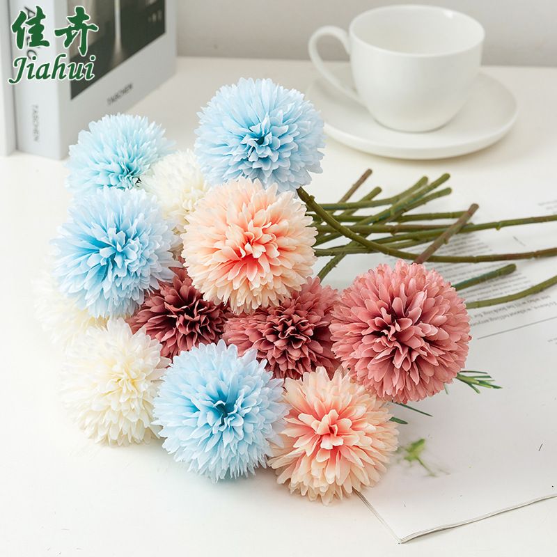 Simulation Flower Single Ball Chrysanthemum Decoration Fake Flower