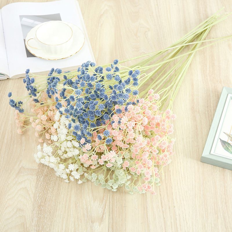 Simulation Gypsophila Color Plastic Fake Bouquet Wedding Flower Decoration