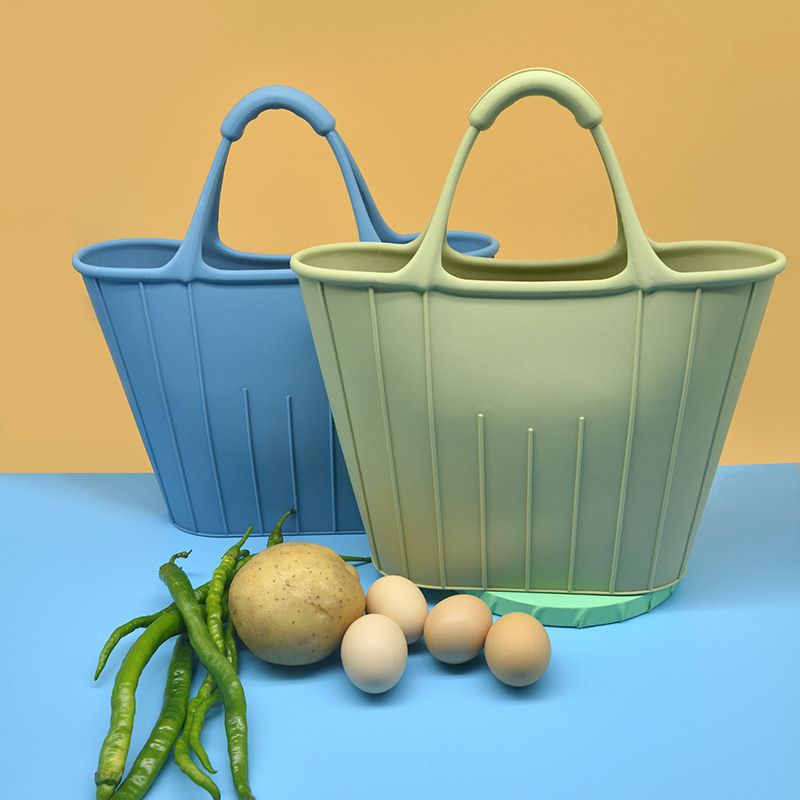 Creative Multifunctional Silicone Shopping Bag Outdoor Home Storage 25*37.5*32cm