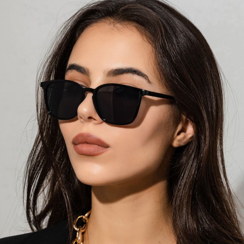 Neue Einfache Retro-quadratische Sonnenbrille Für Männer Und Frauen
