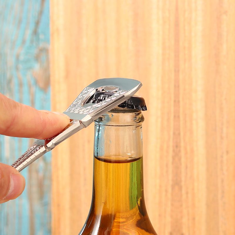 Personalized Beer Corkscrew Silver Tower Corkscrew