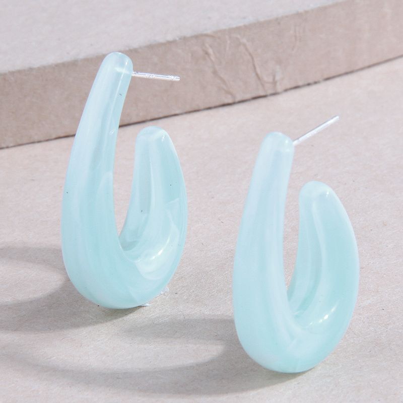 Fashion Resin Water Drop Personalized Stud Earrings