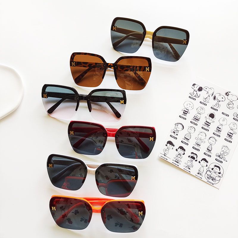 Fashion Children's Color Square Frame Uv Protection Sunshade Sunglasses