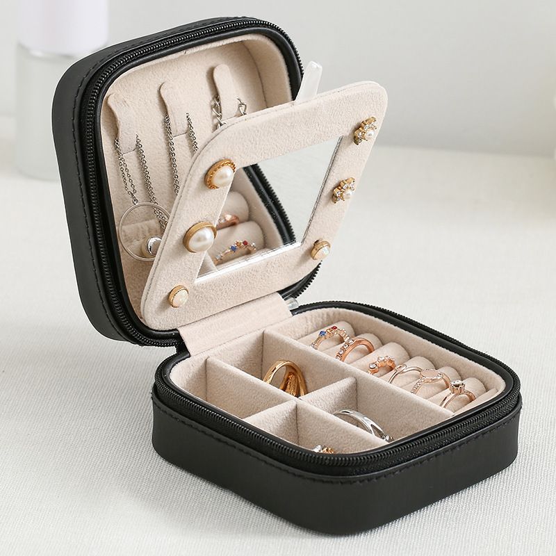 Fashion Portable Simple Stud Earrings Jewelry Storage Box Wholesale