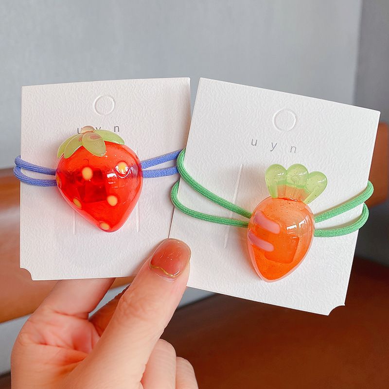 Fashion Cute Children's New Tie-up Strawberry Shaped Hair Rubber Band Hair Accessories