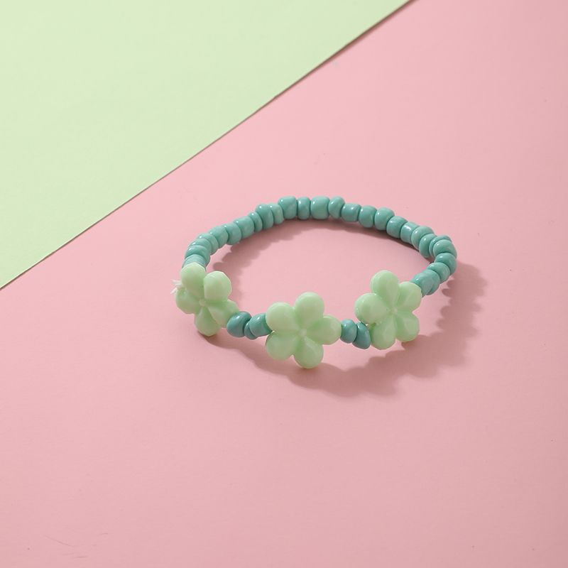 Fashion Cute Children's Ornaments Resin Flower Bead Single Layer Bracelet Avocado Pendant