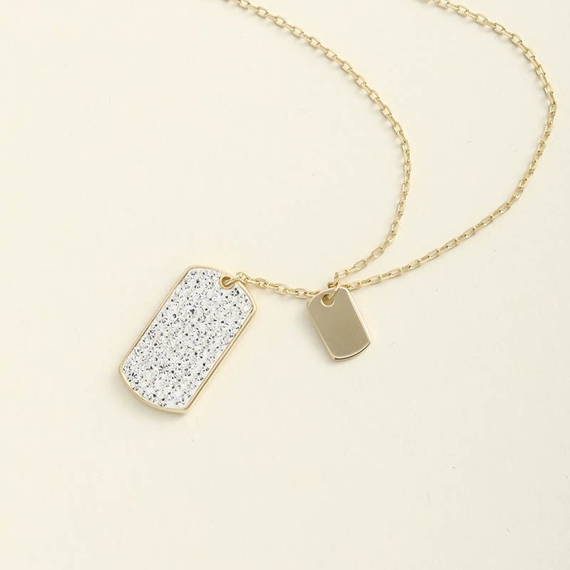 Simplicity Classic Fashion Geometric Pendant S925 Silver Necklace