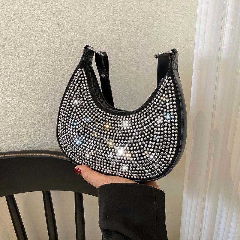 Nouvelle Mode Rétro Aisselles Lumière Diamant Épaule Bandoulière Sac