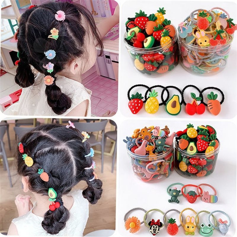 Cute Rubber Band Little Hair Ring Girls Hair Accessories 30 Pieces