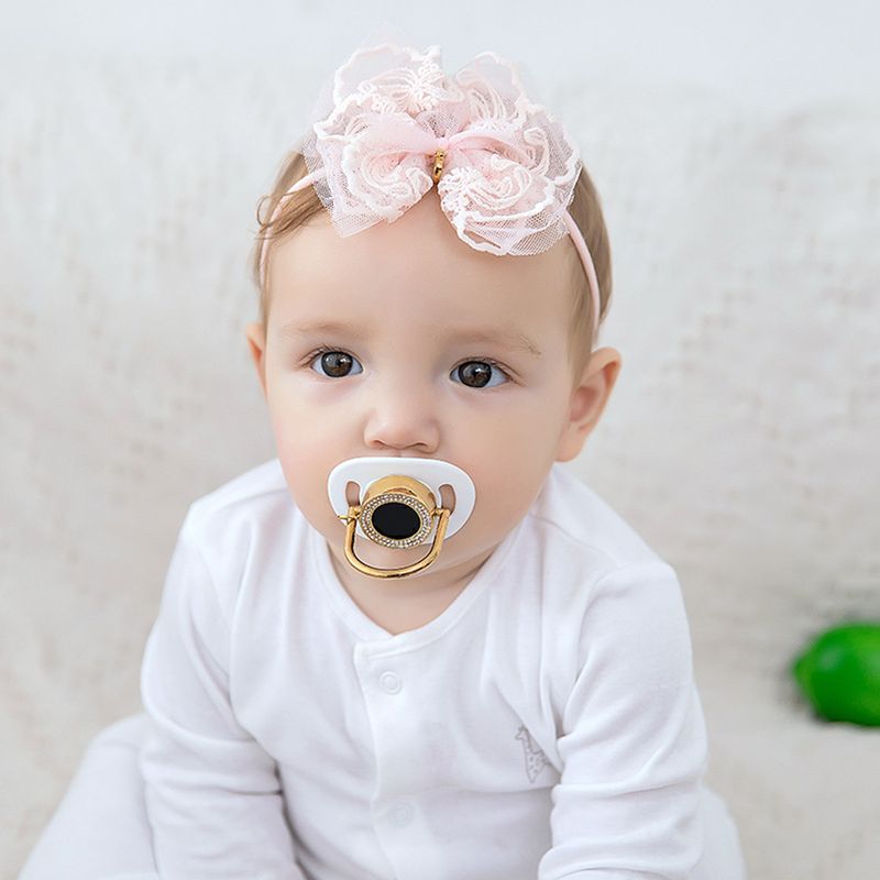 Cute Solid Color Mesh Bow Shaped Hair Band