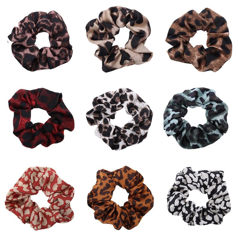 Fashion Leopard Print Color Cloth Hair Rope Wholesale