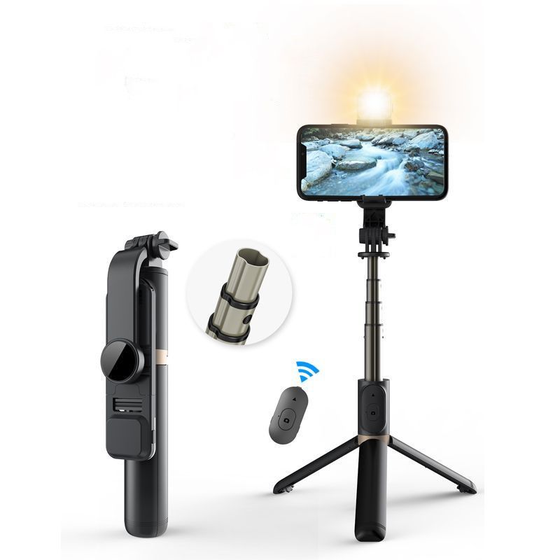 Simple Style Supplement Light Mobile Phone Wireless Bluetooth Selfie Stick