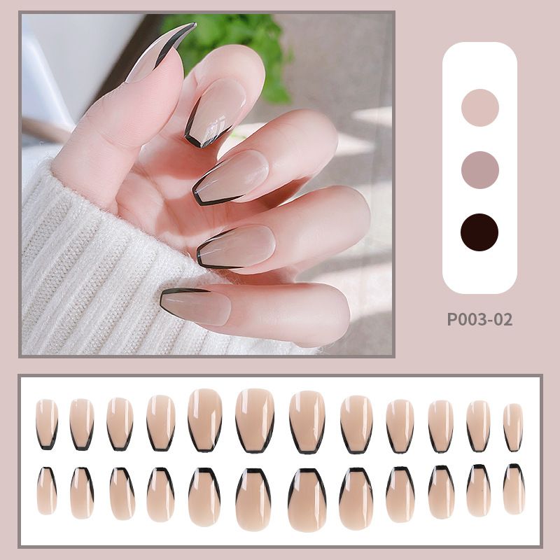 Chessboard Lattice Disassembly Removable Nail Stickers Fake Nails