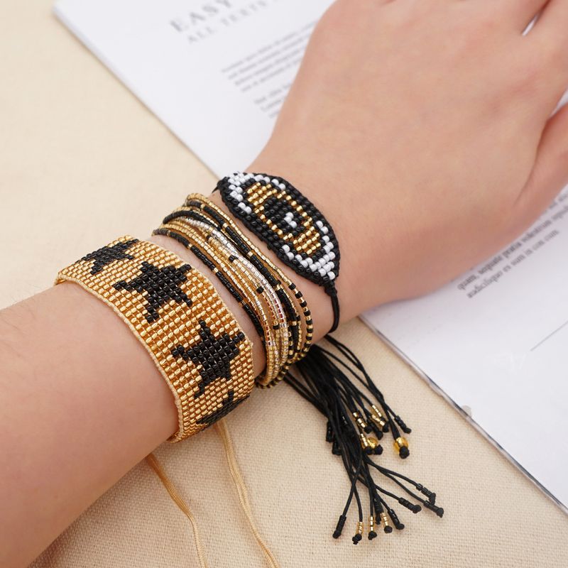 Bohème Rétro Style Ethnique Multi-couche Perlée Bracelet