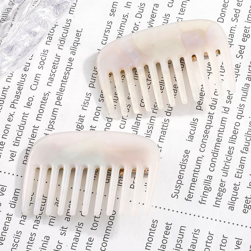 Women's Novelty Simple Style Geometric Synthetic Resin Alloy Hair Accessories Printing And Dyeing No Inlaid Hair Clip 1 Set
