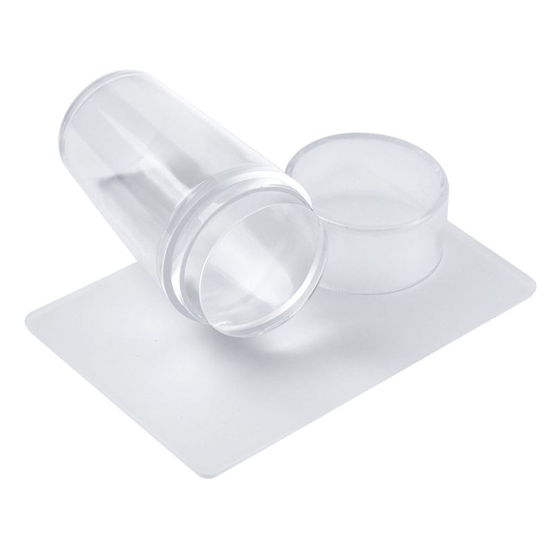Cover Seal Fully Transparent Handle Sheet Head Silicone Nail Stamp