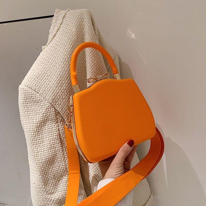 Women's Colorful Pu New Portable Crossbody Shoulder Bow Bag