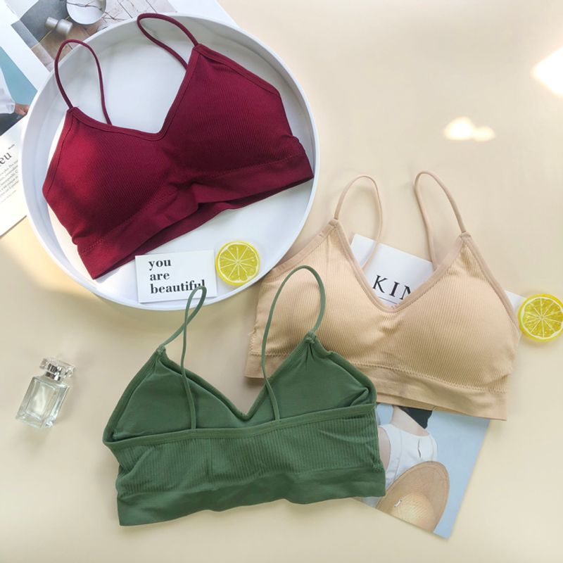 New Style Breathable Sling Underwear Solid Color Vest