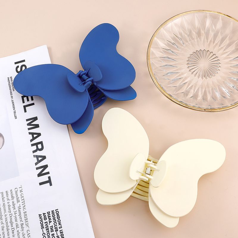 Fashion Elegant Blue White Oversized Bowknot Hair Clip Shark Clip Women Headdress