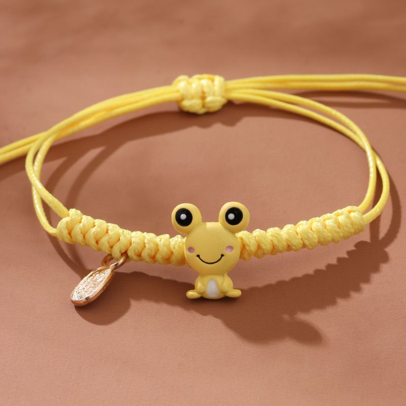 Cute Synthetics Frog Bracelet Daily Hand-woven