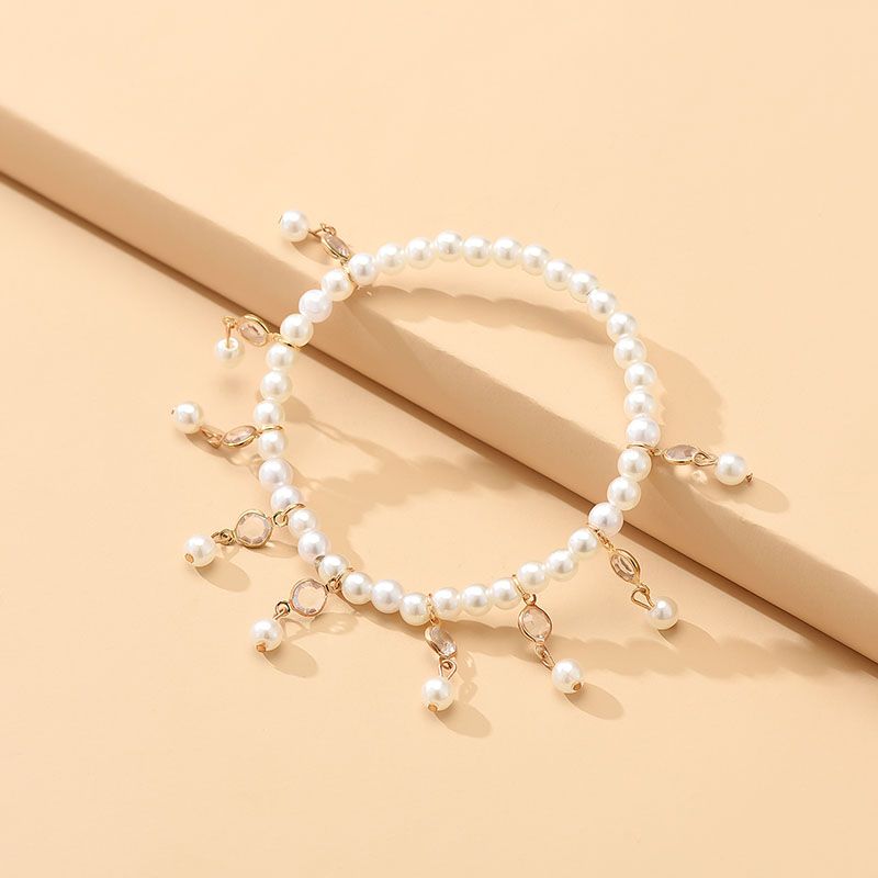 Mode Géométrique Arylique Perle D'imitation Strass Artificiels Perles Artificielles Bracelets