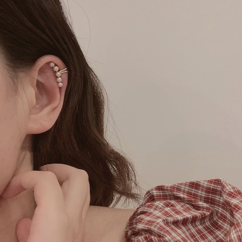 Fashion Geometric Alloy Artificial Pearls Earrings