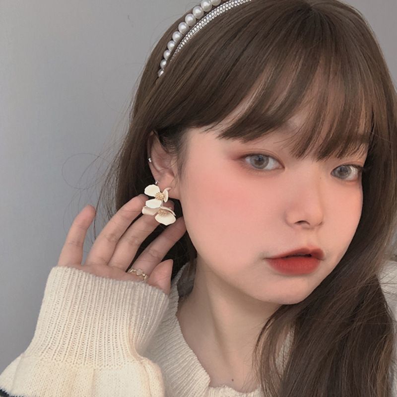 Sweet Flower Alloy Earrings