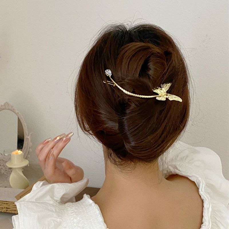 Frau Süß Geometrisch Schmetterling Legierung Kopfbedeckung Überzug Haarklammer