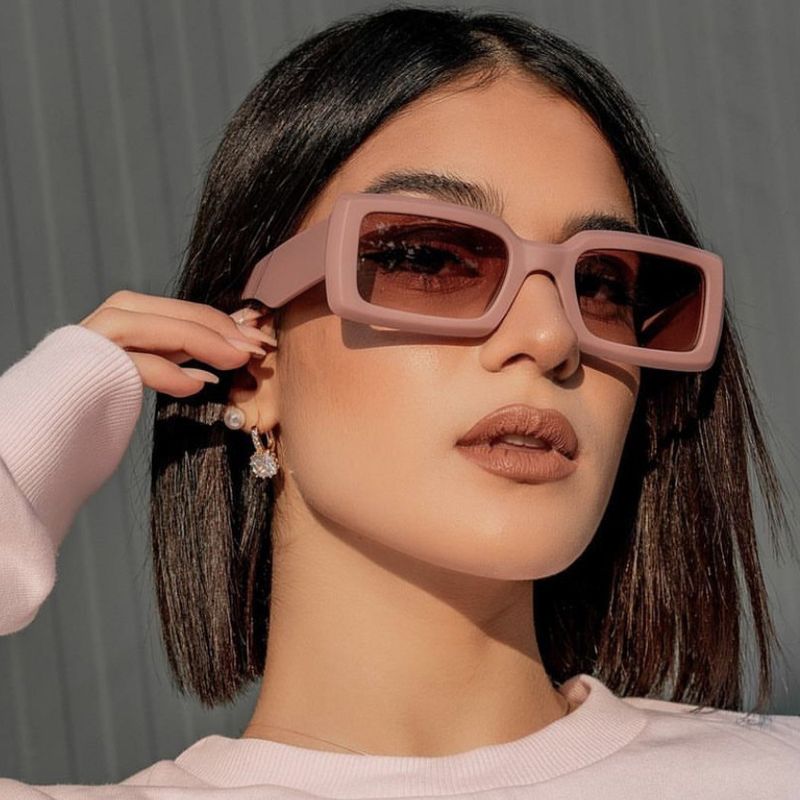 Unisex Fashion Square Resin Glasses