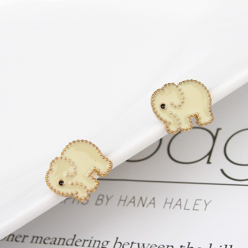 Women's Fashion Animal Elephant Alloy Earrings Earrings