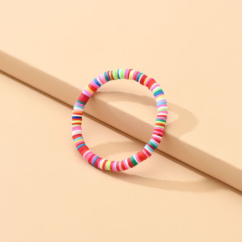 Style Ethnique Coloré Polymère Argile Perlé Bracelets 1 Pièce