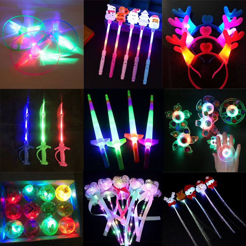Cute Style Luminous Antlers Headband Aircraft Slingshot Children Toy