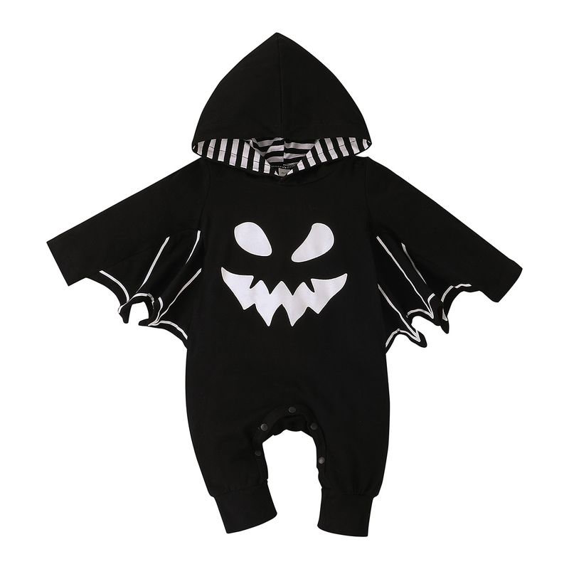 Halloween Spring And Autumn Long Sleeve Hooded One-piece Onesie Rompers Jumpsuit