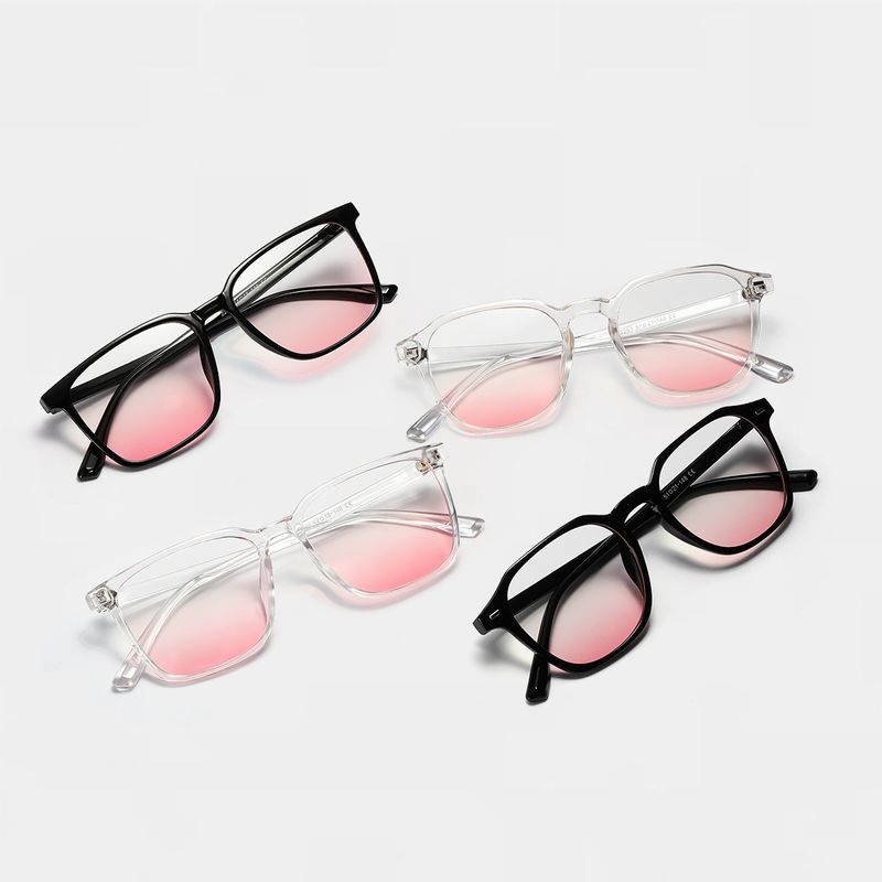 Women's Cute Geometric Pc Square Sunglasses