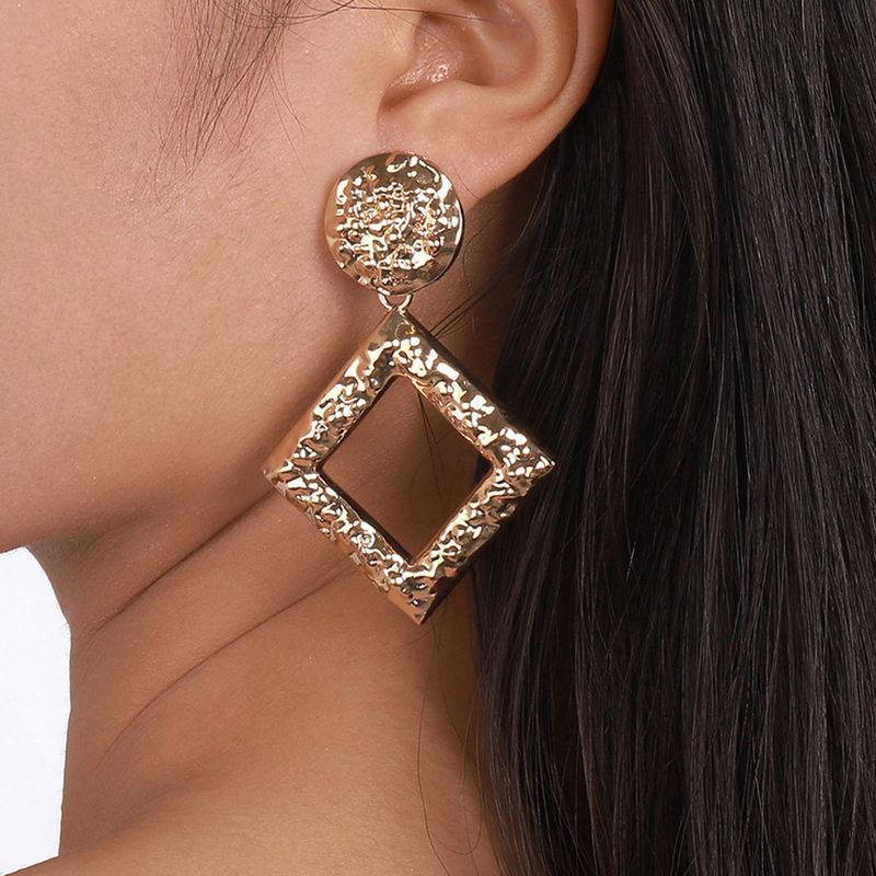 Simple Style Geometric Alloy No Inlaid Earrings