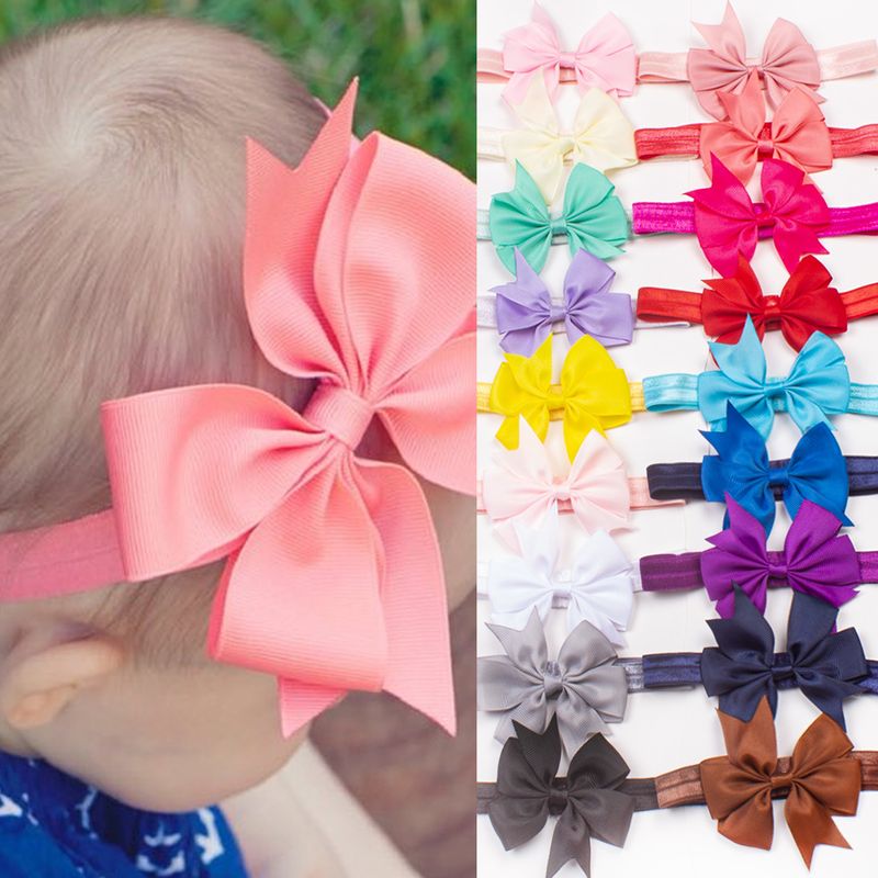 Mode Einfarbig Blume Tuch Haarband