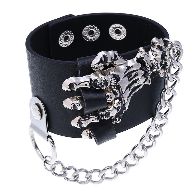 Punk Hand Pu Leather Handmade Bracelets