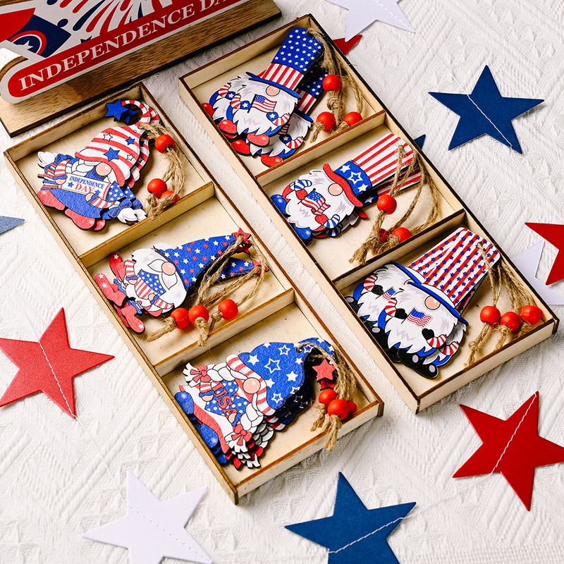 Independence Day Cartoon Character Wood Decorations Party Party Supplies