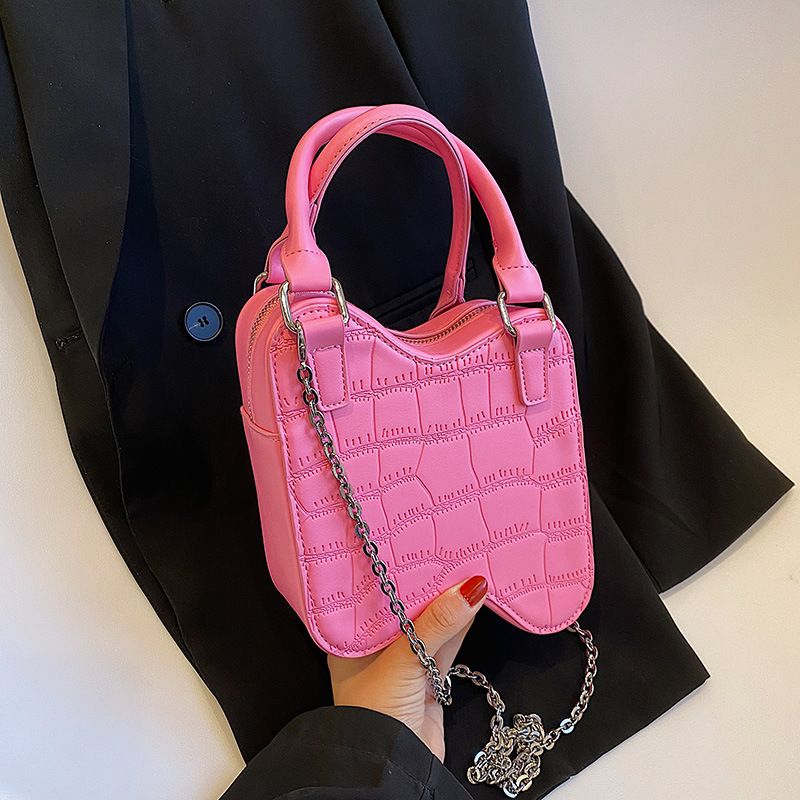 Women's Pu Leather Solid Color Streetwear Zipper Crossbody Bag