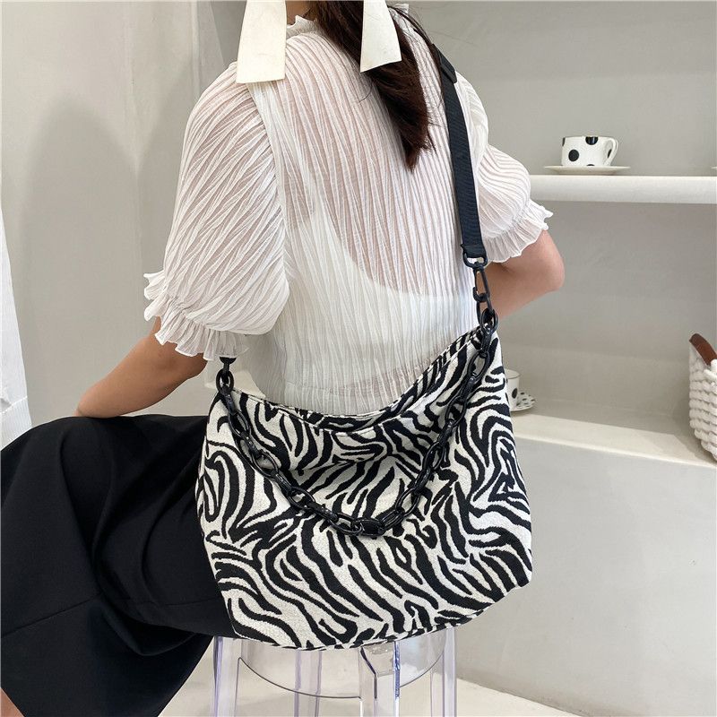 Vacation Solid Color Square Zipper Tote Bag