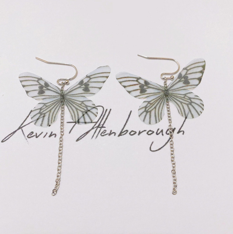 Fashion Butterfly Sterling Silver Earrings 925 Silver Earrings