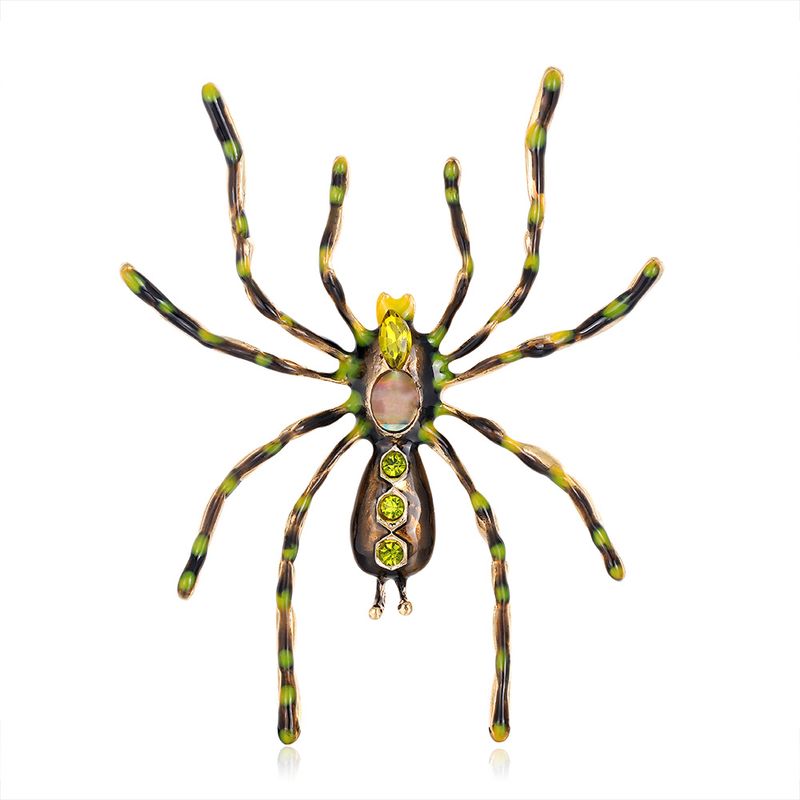 Fashion Spider Alloy Inlay Rhinestone Brooches