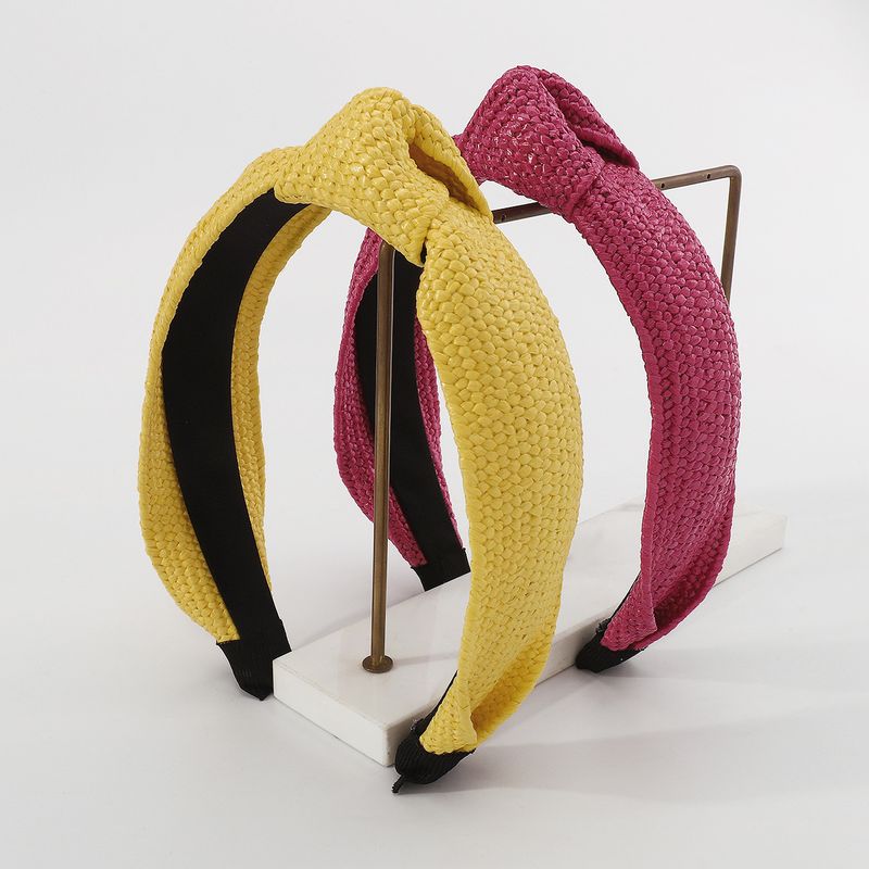 Fashion Solid Color Cloth Knitting Knot Hair Band