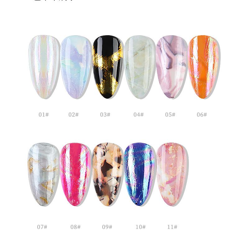 Mode Couleur Unie Autocollant Ongles Correctifs Nail Fournitures