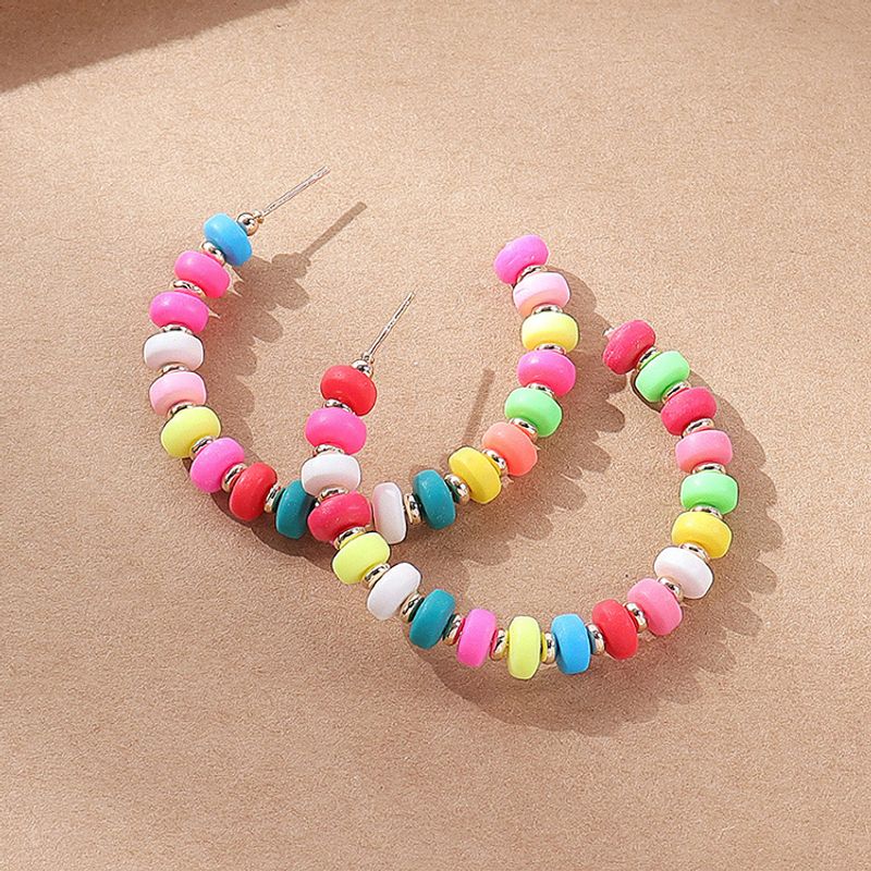 Fashion Geometric Beaded Beads Ear Studs 1 Pair