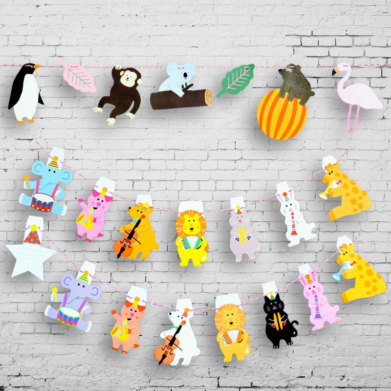 Animal Cartoon Paper Decorative Props Party Decorations