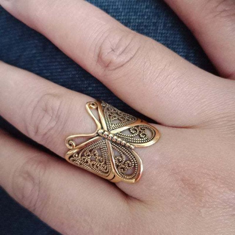 Fashion Insect Alloy Plating No Inlaid Open Ring 1 Piece