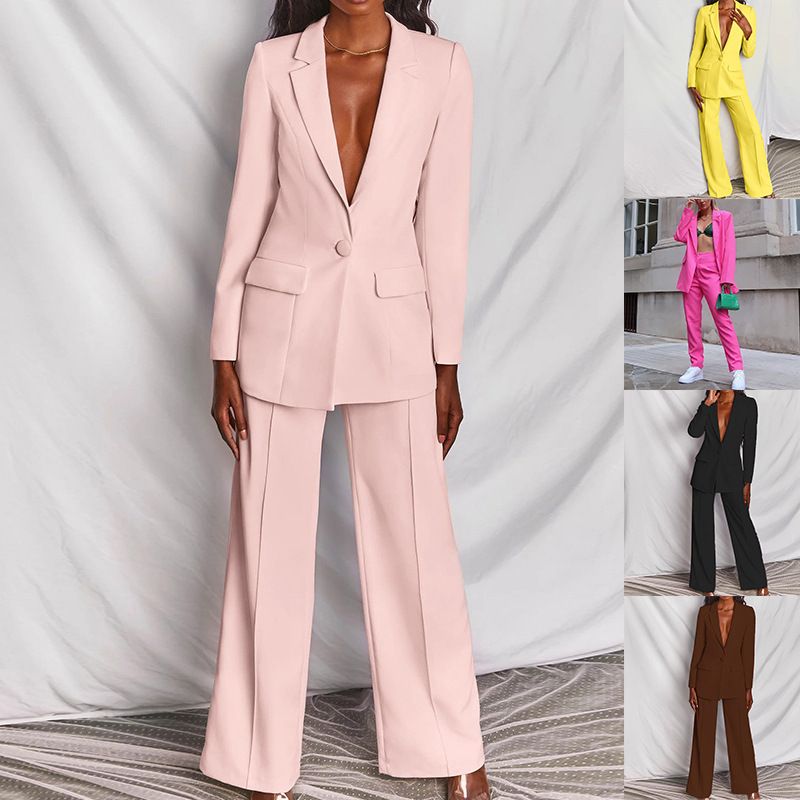 Täglich Frau Mode Einfarbig Polyester Hosen-Sets Hosen-Sets