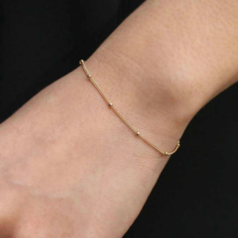 Style Simple Géométrique Gland Métal Métal Pas D'incrustation Bracelets