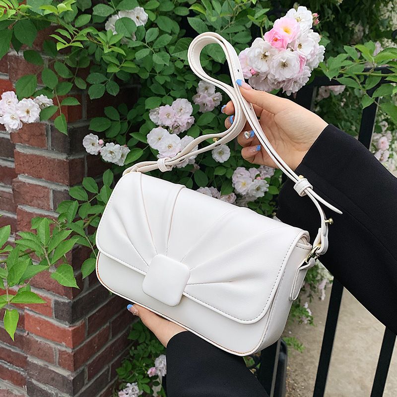 2022 Summer New Style Solid Color Shoulder Underarm Small Square Bag